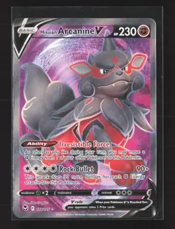 Pokemon Silver Tempest #179/195 Ultra Rare,Holo Hisuian Arcanine V (Full Art) - Image 1