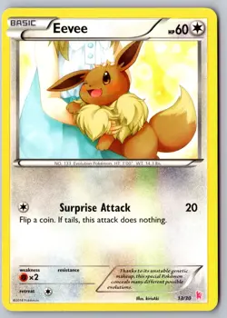 Pokemon: Eevee (13) Common XY Trainer Kit: Sylveon & Noivern 13/30 LP+ - Image 1