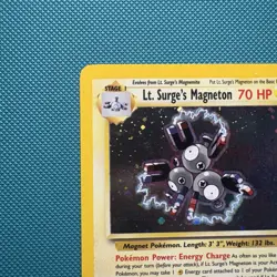 Pokemon Vintage Holo Rare Lt. Surge's Magneton 8/132 Gym Heroes Wotc 2000 - Image 2