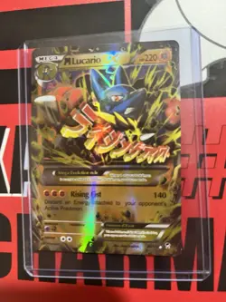 The Pokemon Company M Lucario EX Full Art 55/111 XY Furious Fists Holo UR 2014 - Image 2