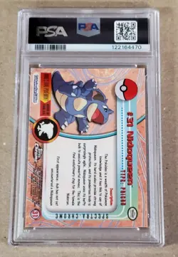 NIDOQUEEN SPECTRA 2000 TOPPS CHROME #31 POKEMON T.V. ANIMATION PSA 8 NM-MT - Image 2