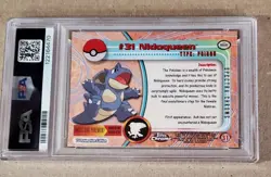 NIDOQUEEN SPECTRA 2000 TOPPS CHROME #31 POKEMON T.V. ANIMATION PSA 8 NM-MT - Image 3