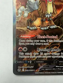 Pokemon Entei V GG36/GG70 Crown Zenith Galarian Gallery Ultra Rare Holo 230 HP - Image 5
