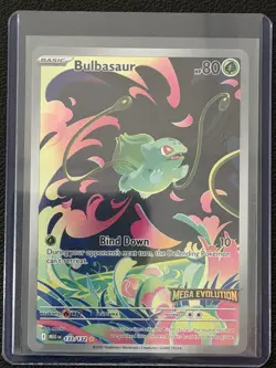 Pokemon: Mega Evolution - Bulbasaur 133/132 Stamped Illustration Rare - Image 1