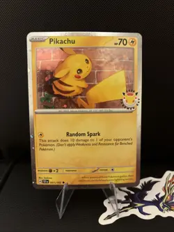 Pokemon Pikachu Cosmos Holo 2026 Pokemon Day Promo TEF 051/162 - Image 1