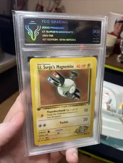 2000 Pokemon TCG 8.5 Surges Magnemite Gym Heroes 1st Edition 80/132 CCG! NM WOTC - Image 1