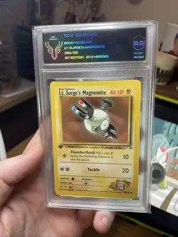 2000 Pokemon TCG 8.5 Surges Magnemite Gym Heroes 1st Edition 80/132 CCG! NM WOTC - Image 4