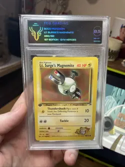 2000 Pokemon TCG 8.5 Surges Magnemite Gym Heroes 1st Edition 80/132 CCG! NM WOTC - Image 5