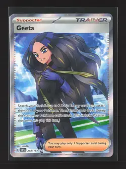 Pokemon SV03: Obsidian Flames #218/197 Ultra Rare,Holo Geeta - Image 1