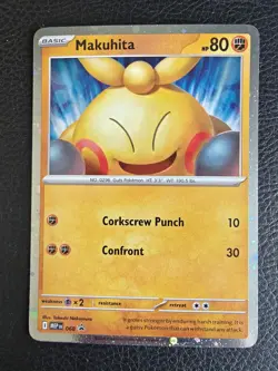Pokemon TCG - Makuhita MEP 068 Perfect Order Blister Black Star Promo Holo - Image 1