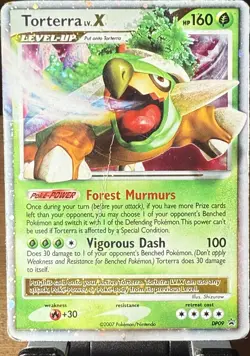 Pokemon Torterra LV.X DP09 DP-P Promo Holo English - Damaged - Image 1