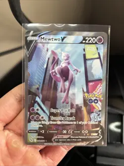 Mewtwo V (Alternate Full Art) Ultra Rare Pokemon GO 072/078 NM - Image 1