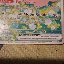 Pokemon Lillie's Clefairy EX 184/159 Sv09 Journey Together Holo Special Rare 20… - Image 3