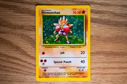 Pokemon TCG Hitmonchan Base Set 7/102 Holo Unlimited Holo Rare - Image 1