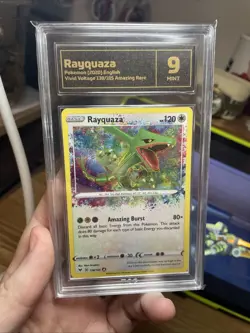 2020 Rayquaza Vivid Voltage 138/185 Amazing Rare Pokemon Card TCG 9 Mint! CCG - Image 4