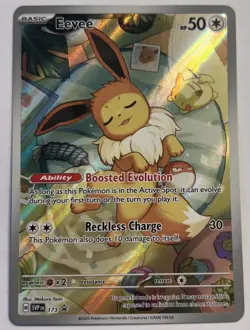 Pokemon Scarlet & Violet Prismatic Evolutions Eevee 173 Promo Card Holo - Image 1