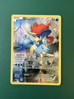 Keldeo XY118 XY Full Art Black Star Promo Holo Pokemon Card - Image 1