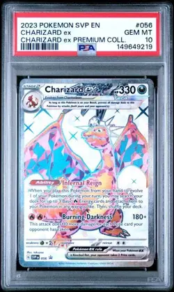 PSA 10 CHARIZARD EX 056 BLACK STAR PROMO SCARLET VIOLET POKEMON GEM MINT - Image 1