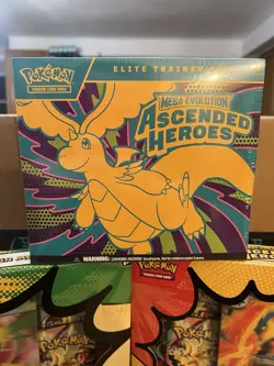 Pokemon Mega Evolution Ascended Heroes ETB & 2 Mega EX Boxes Bundle - Image 2