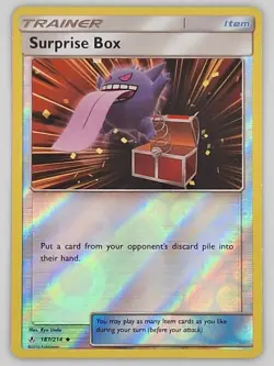 Surprise Box 187/214 Pokemon - Reverse Holo Sun & Moon Unbroken Bonds MP - Image 1