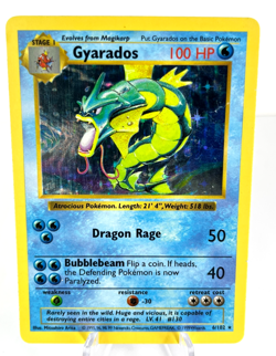 Shadowless Gyarados 6/102 - Base Set - Holo - Pokemon - LP - Image 1