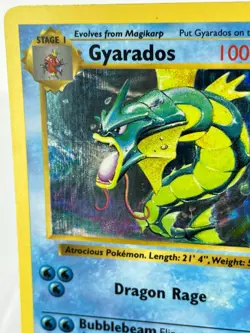 Shadowless Gyarados 6/102 - Base Set - Holo - Pokemon - LP - Image 2