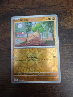 Pokemon - Bonsly - 110/197 - Obsidian Flames - Reverse Holo - Image 1