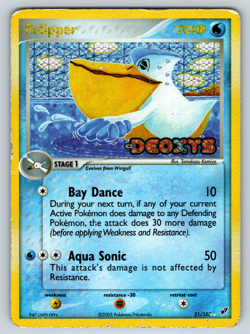 Pokemon TCG Pelipper EX Deoxys 21/107 Reverse Holo HP condition - Image 1