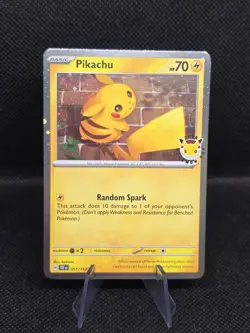 Pokemon Pikachu Cosmos Holo 2026 Pokemon Day Promo TEF 051/162 - Image 1
