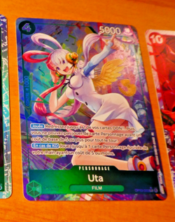 ONE PIECE CARD HOLO GAME CARTE CARTE Uta OP13-023 ALT FR MINT - Image 1