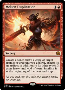 Molten Duplication NM, English MTG Outlaws of Thunder Junction - Big Score - Image 1
