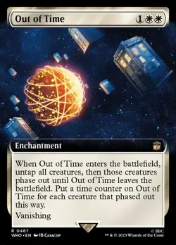 Out of Time Extended Art Foil - Doctor Who MTG-NM - Image 1