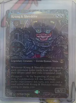 0201 Krang & Shredder (Borderless) Foil Magic: The Gathering TMNT RF - Image 3