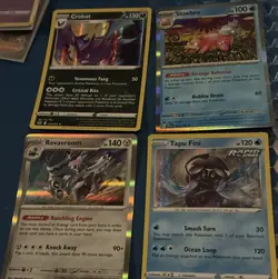 Nintendo Pokemon TCG Holo English Rapid Strike 4 Card Lot Crobat Slowbro - Image 1