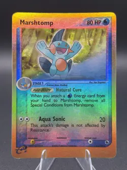 2003 Pokemon TCG Marshtomp 41/109 Ruby & Sapphire Reverse Holo - Image 1