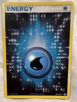 Pokemon TCG Water Energy Card 103/106 Holo Rare Basic 2005 - Image 1