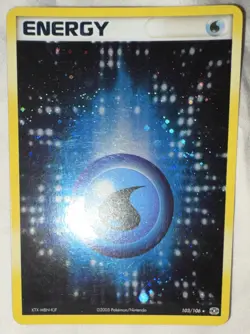 Pokemon TCG Water Energy Card 103/106 Holo Rare Basic 2005 - Image 2