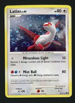 Latias DMG 3/17 - Holo Rare POP Series 7 🏝 Pokemon 2008 - Image 1