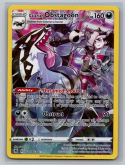 Galarian Obstagoon TG10/TG30 Holo Astral Radiance Trainer Gallery Pokemon NM - Image 1