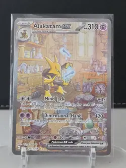Pokemon TCG MEW EN 201/165 SIR Alakazam ex - Image 1