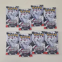 Pokemon Scarlet & Violet White Flare Booster Packs Lot – 8 Packs, English - Image 1