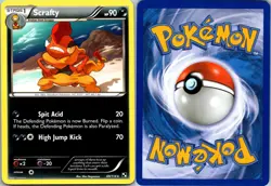 SCRAFTY 69/114 RARE BLACK & WHITE POKEMON NM/M - Image 3