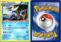 SAMUROTT 31/114 HOLO RARE BLACK & WHITE POKEMON NM/M - Image 3