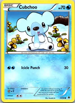 CUBCHOO 29/98 COMMON EMERGING POWERS POKEMON NM/M - Image 1