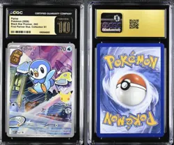 CGC 10 Pristine Piplup 042 Pokemon First Partner Illustration Promo Holo - Image 3
