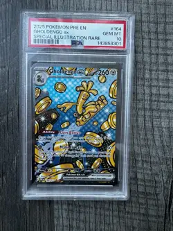 Pokemon TCG Gholdengo SIR EX #164/131 PSA 10 Gem - Image 1