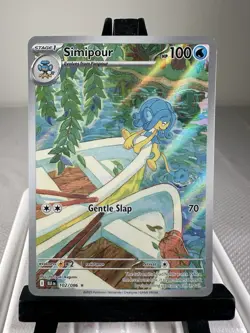 Pokemon TCG Simipour 102/086 SV: Black Bolt Illustration Rare NM - Image 1