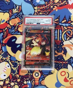 2021 Pokemon Lance’s Charizard V SWSH133 PSA 10 Gem Mint Celebrations - Image 1