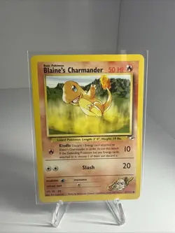 Pokemon TCG Blaine's Charmander Gym Heroes 61/132 Unlimited LP - Image 3