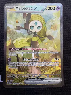 Pokemon Meloetta ex 167/086 Black Bolt Special Illustration Rare Holo EX NM - Image 1
